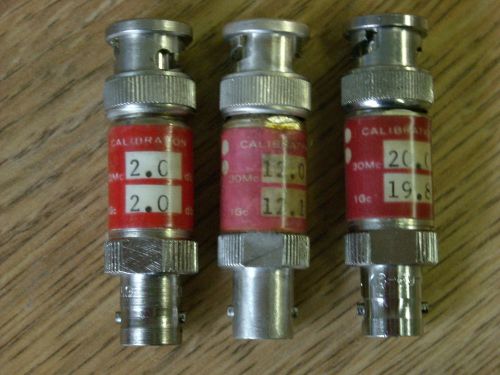 Texscan FP-50 Attenuator Assortment (20 dB, 12 dB, &amp; 2 dB)