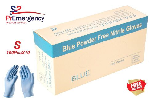 1000/Cs Nitrile Disposable Gloves Powder Free ( Non Latex Vinyl Exam) Size: S