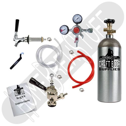 Home draft beer kegerator conversion kit 1 tap sankey d &amp; co2 tank proregulator for sale