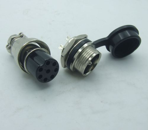 2 sets GX16 8-Pin XLR Aviation plug 16mm Ham Radio / Flashing TO Power equipment