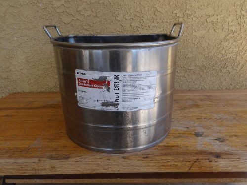 Used Royce Rolls Stainless Steel 3 Gallon Mop Bucket