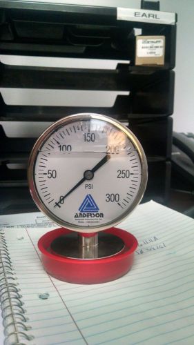 Anderson Oil Filled pressure Gauge 0-300 PSI Model EL077010061111A S/N 1039161-
							
							show original title