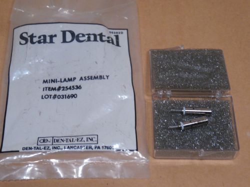 2 STAR DENTAL FIBER OPTICS BULBS NIB