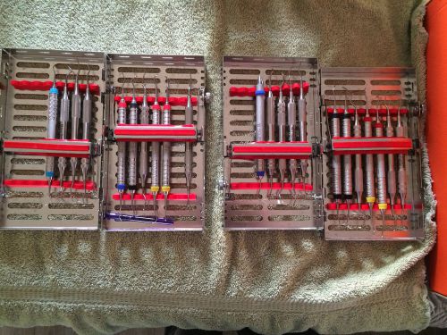 2 MEDIUM Dental Hygiene Cassettes w/ 22 instruments