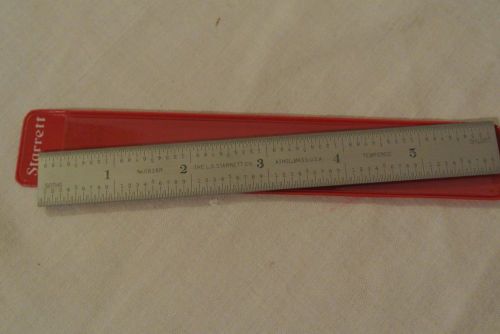 Starrett 6&#034; Satin Chrome Rule, Tempered C616R