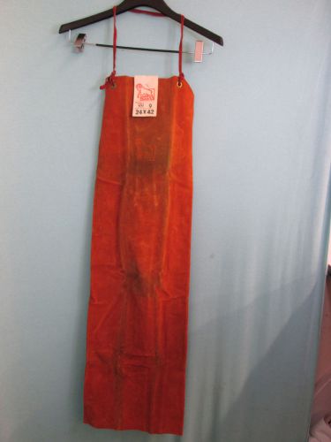 Red ram blacksmiths welding woodworking leather apron 24 x 42 style #9 for sale