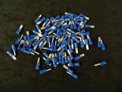 14-16 GAUGE 25 PK VINYL BLUE QUICK DISCONNECT FEMALE .110 TERMINAL CONNECTOR