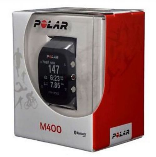 Polar M400 GPS Activity Tracker Sports Watch with Heart Rate Monitor Strap Black