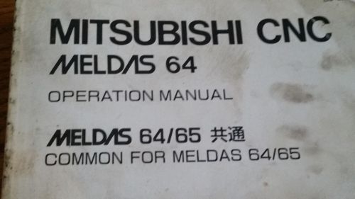 Mitsubishi Meldas 64/65  Operation manual COMMON FOR MELDAS 64/65