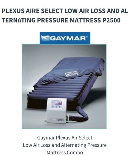 PLEXUS AIR SELECT P/2500 LOW AIR &amp; ALTERNATING PRESSURE MATTRESS MEDICAL THERAPY