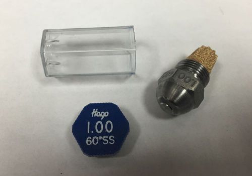 Hago 1.00 gph 60° ss semi solid nozzle (10060ss, 22380, 030g2160) for sale