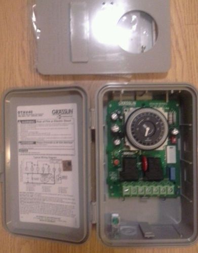 New Grasslin DTAV40 Auto Voltage Defrost Timer 120/240VAC HVAC Refrigeration