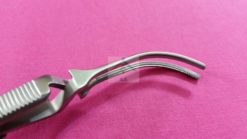 O.R GRADE DEBAKEY ATRAUMATIC BULLDOG CLAMP CURVED FORCEPS  3.5&#039;&#039; (10.5CM)