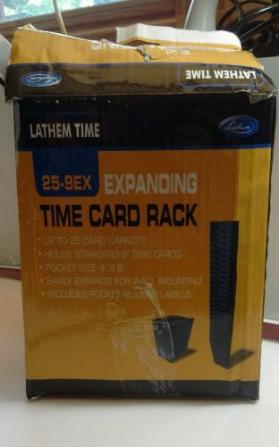 Lathem Time Expanding Time Card Rack 25-9EX up to 25 card capacity 4&#034; x 8&#034;