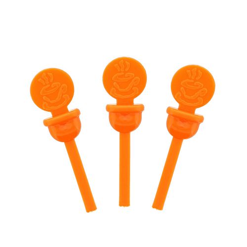 Stix-To-Go Orange Circle Beverage Plugs, Package of 400, CPLUG-O