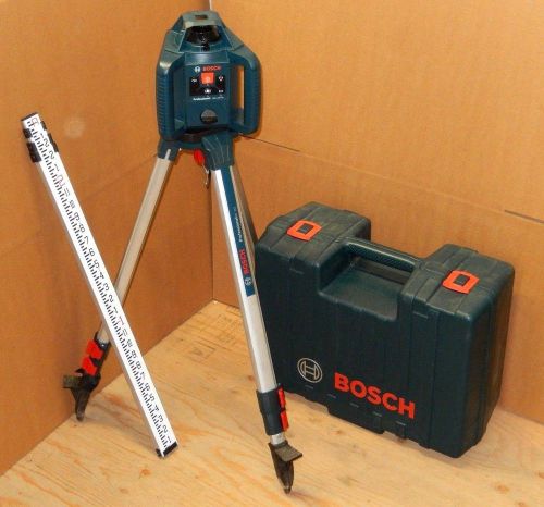 BOSCH PROFESSIONAL GRL240HV SELF LEVELING ROTARY LASER W/ BT152 TRIPOD &amp; ROD KIT