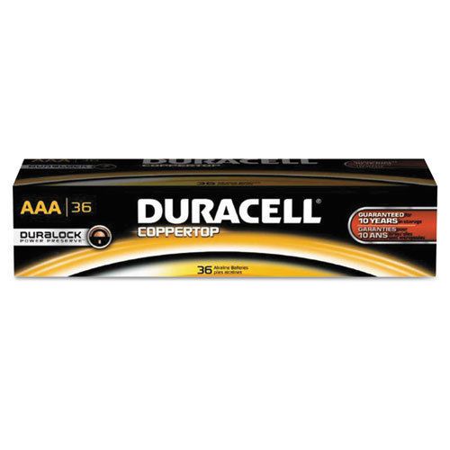 CopperTop Alkaline Batteries with Duralock Power Preserve Technology, AAA, 36/Pk