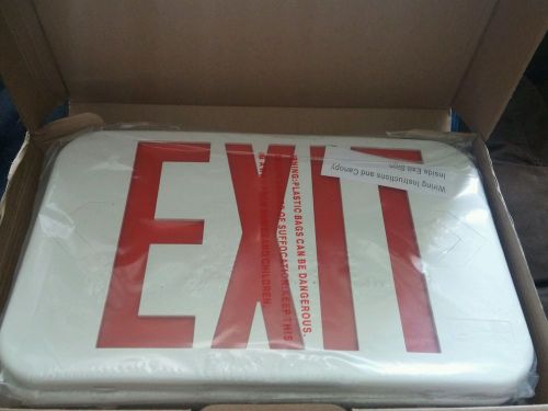 New lithonia lighting exr-el-m6 red led exit sign for sale