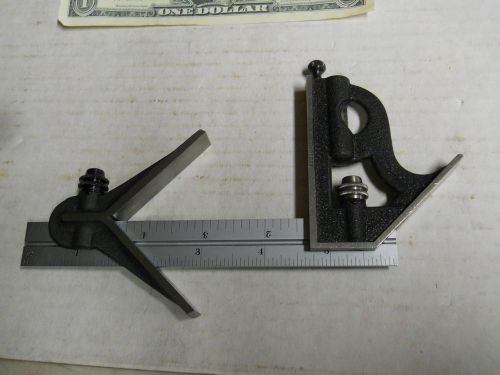 Starrett #10H-6 Student Combination Square &amp; Center Head Set  used