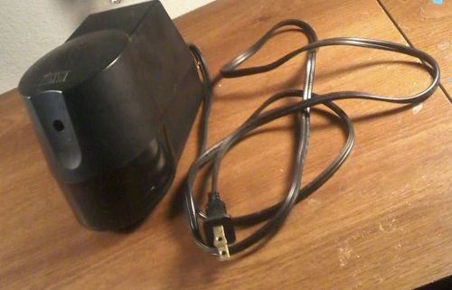 Black Electric Desktop Pencil Sharpener Boston Model 21 Made In USA WORKING GOOD