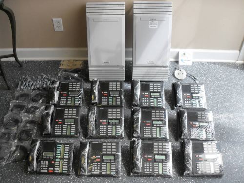 Nortel Norstar MICS Office Phone System Meridian (12) M7310 display phones