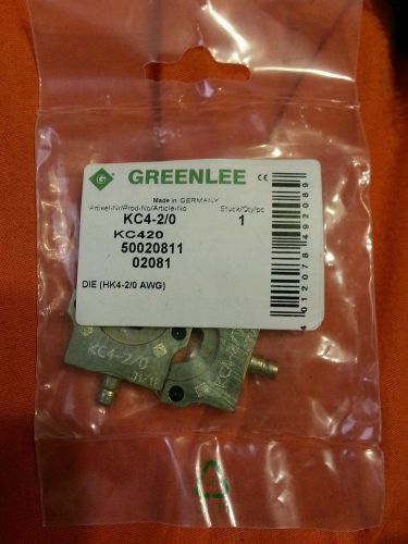 GREENLEE KC4-2/0 DIE SET,2/0 CU AWG For Gator