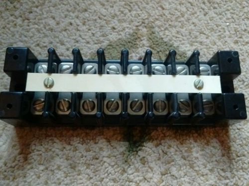 MARATHON 1600 SERIES HEAVY DUTY TERMINAL BLOCK 8 POSITION 600V 75 AMP