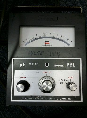 Sargent-Welch pH Meter Model PBL