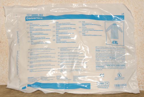 CONVERTORS - LOT of 22 - Industrial Use FROCKS - sz 4XL STERILE  DuPont Tyvek