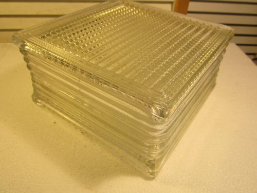 Vintage 7.5&#034;x7.5&#034;x3.75&#034; GLASS CONSTRUCTION BLOCKS Large Quantity (FREE Pickup)