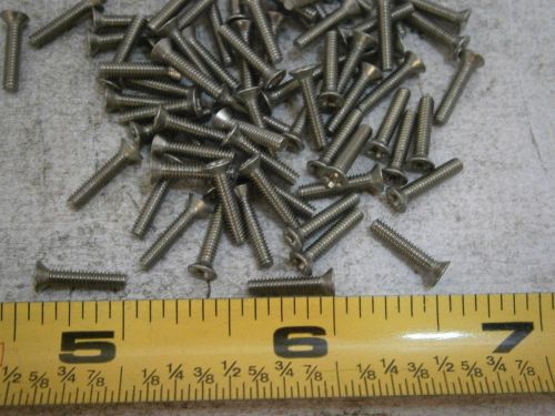 Machine Screws #2/56 x 7/16&#034; Long Pozi Flat Head Stainless Steel Lot of 75 #5040