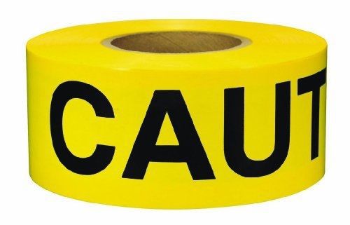 Swanson BT30CAU2 3-Inch by 300-Feet 2-MIL Barricade Tape Caution with