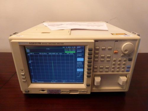 ANDO AQ6317B 600-1750 nm 50 GHz Optical Spectrum Analyzer - FRESH CALIBRATION!