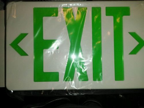 Green exit sign