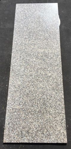 Finished Granite Slab - 75&#034; x 25 1/2&#034; x 3/4&#034; - White with Black/Tan - Beautiful