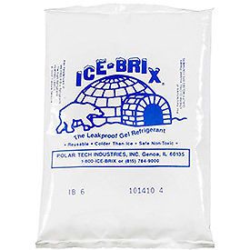 Ice-brix cold packs - 8x6x1-1/4&#034; - case of 12 for sale