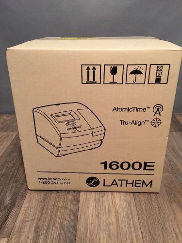 Lathem Time 1600E Wireless Atomic Time Recorder with Tru-Align Feature NIB