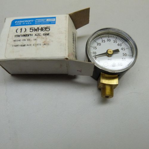 $5 Blow Out Sale: Ashcroft 5WH05 PSI Gauge 0-60, 1/4&#034; mount (b8)