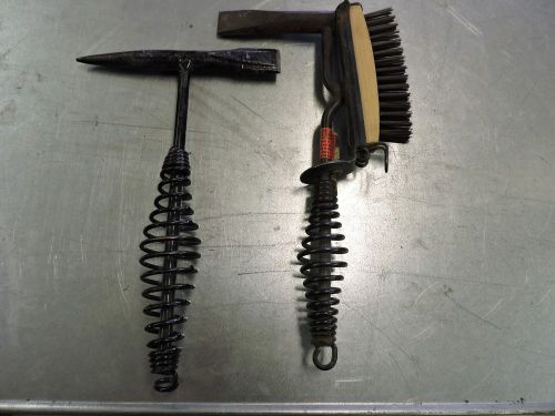 LOT  of 2 Atlas Dual Tool Welder Cleaning Chipper Hammer &amp; SLAG CHIPPING HAMMER