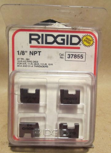 New ridgid pipe die 1/8&#034; 37855 npt 27tpi rh fits 11r 00r 111r12r 30a 31a threade for sale