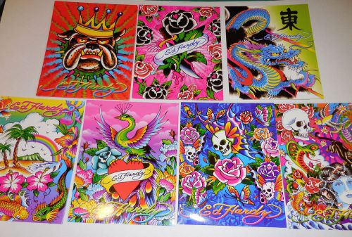 Lisa Frank Ed Hardy Collection 7 Two Pocket Folder Portfolios Love Kills Slowly