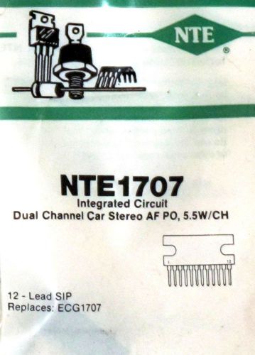 NTE1707  ECG1707 equiv  QTY:1