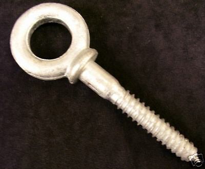 1/4&#034; x 2&#034; screw eye bolt - shoulder pattern - 20 pack for sale