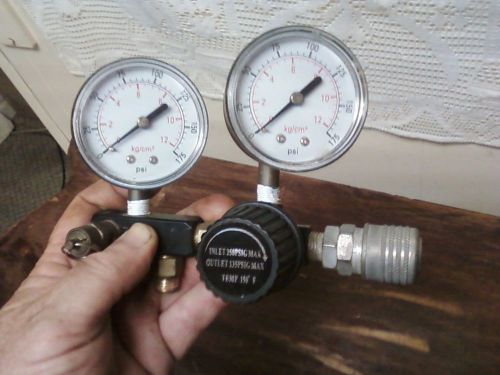 AIR COMPRESSOR TANK GAUGES AND REGULATOR STEAMPUNK LAMP PARTS