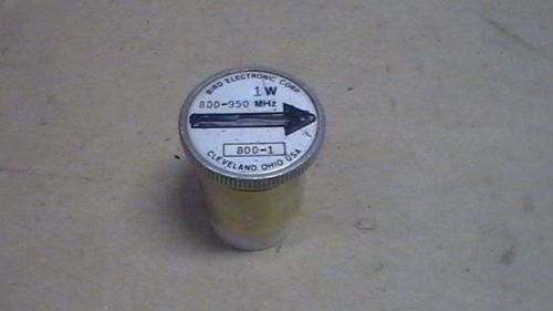 Bird model 040-2 2.5W 40-50 MHz Wattmeter Plug-in Slug Element 7/8&#034; 2500mW