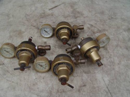 LOT OF 4 HARRIS 447-80 IGG INERT GAS GUARD/FLOWGAUGE REGULATOR CGA E-4