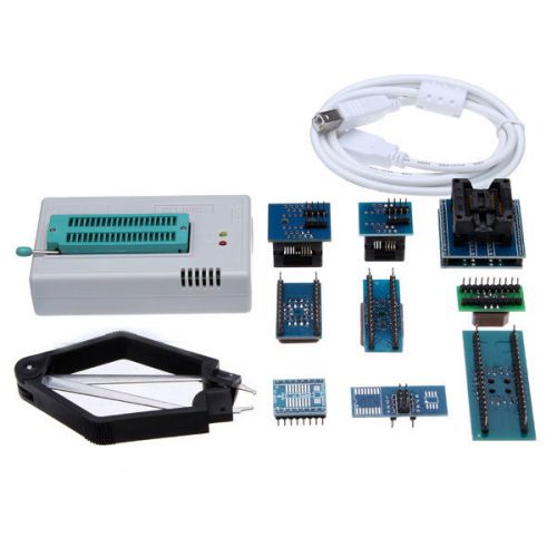 Mini pro tl866cs usb bios universal programmer kit with 9 pcs adapter for sale