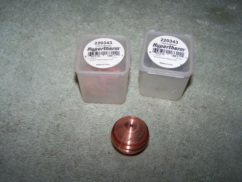 LOT OF (2) HYPERTHERM 220343 200A NOZZLE PLASMA CUTTING PART