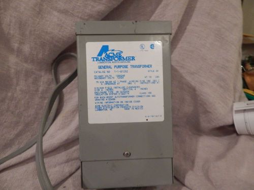 Acme Transformer Model T-1-81052 General Purpose Transformer