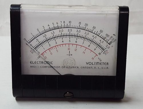 VINTAGE RCA ELECTONIC VOLT METER PANEL METER NICE CONDITION !!!